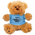 6" Plush Teddy Bear With Choice of T-Shirt Color (Overseas)